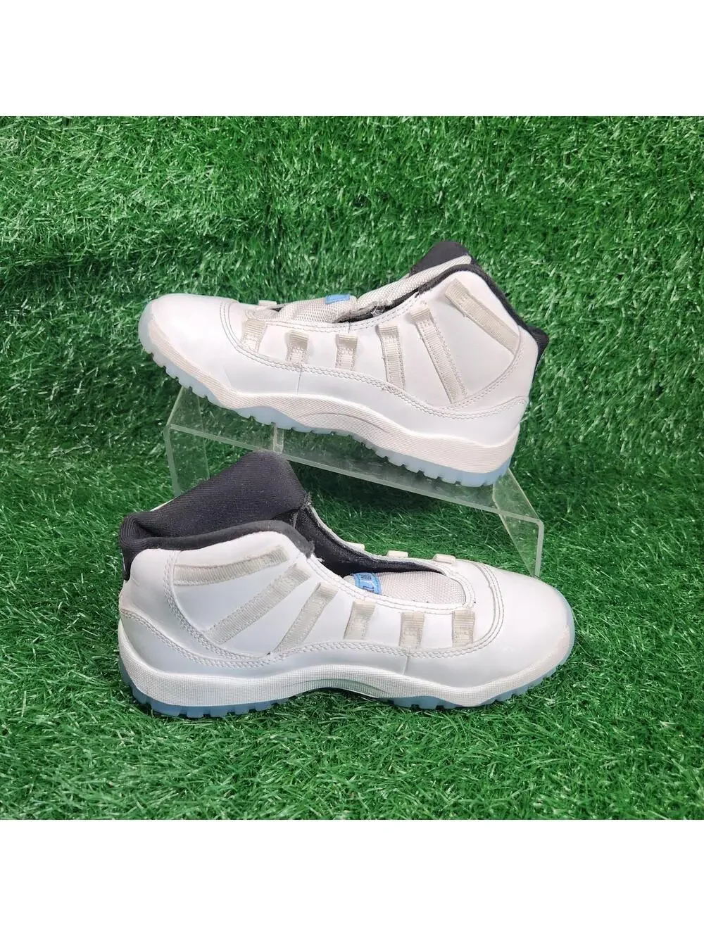 Jordan 11 Retro Legend Blue Shoes Youth Size 3Y White Boys Basketball 378039-104